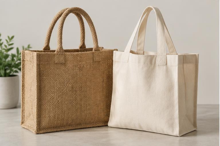 Additional view of cotton & jute bags
