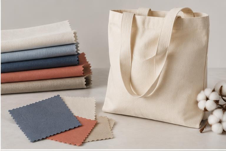 Additional view of fabrics & cotton bags